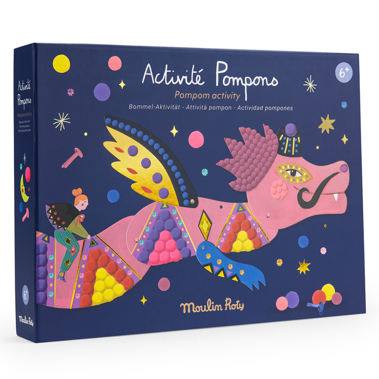 Activité Pompons Dragon - Les Comètes Filantes Moulin Roty