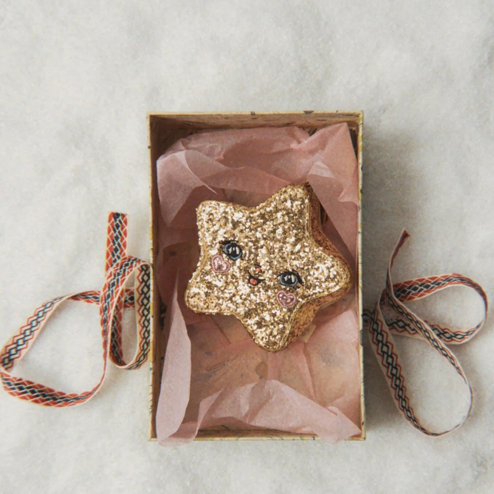 Porte-monnaie Etoile à Paillettes - Gold pas cher