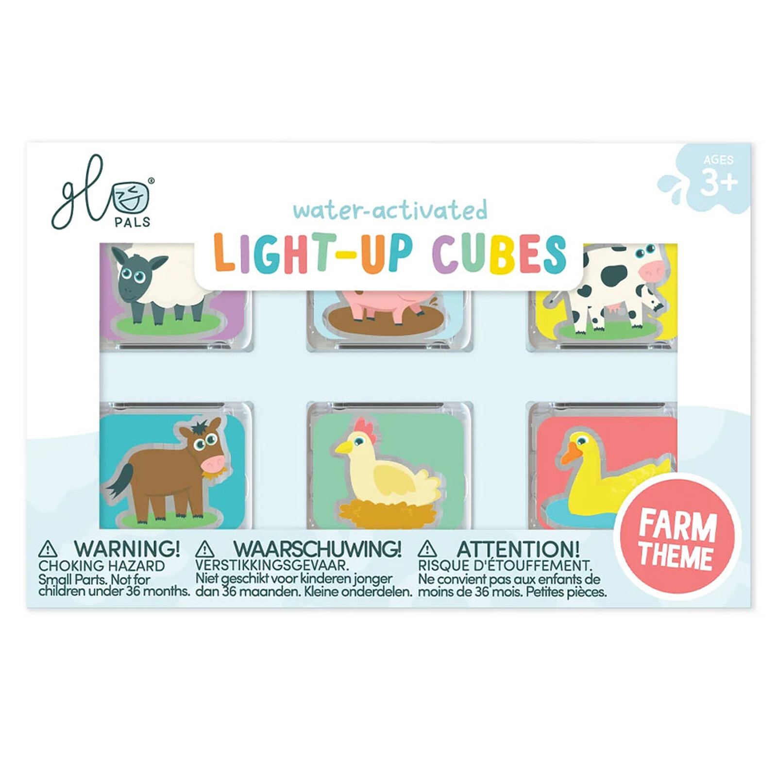 Lot de 6 Cubes Lumineux - Ferme Glo Pals