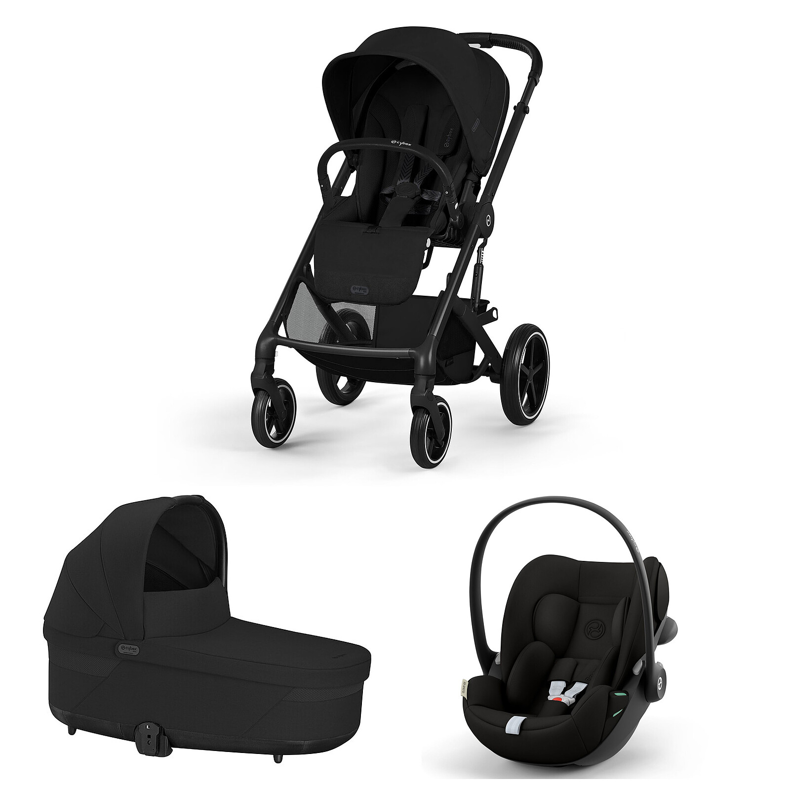 Poussette Trio Balios S Lux - Moon Black Cybex