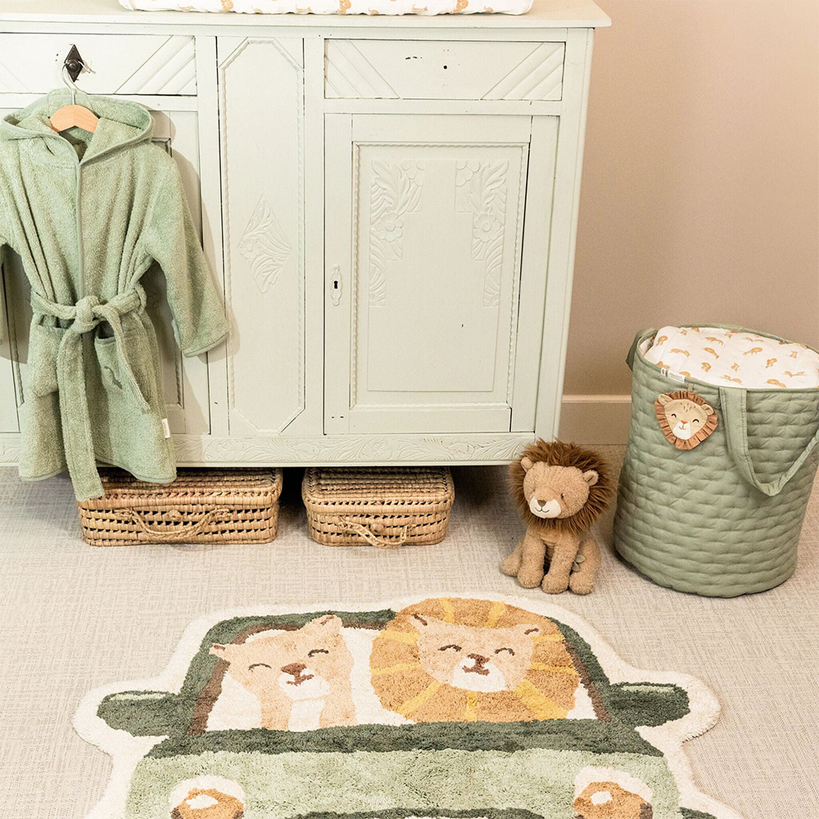 Avis Peignoir Safari Friends Crocodile Vert - 1/3 Ans