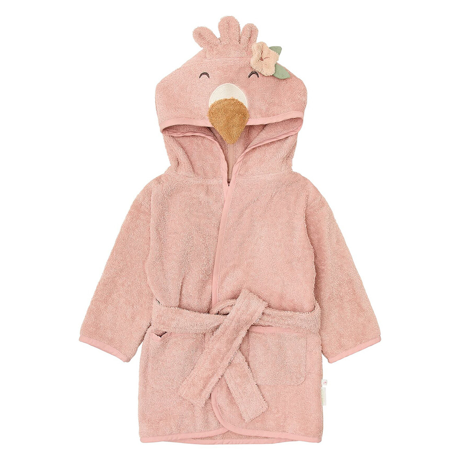 Peignoir Safari Friends Flamant Rose - 1/3 Ans Little Dutch