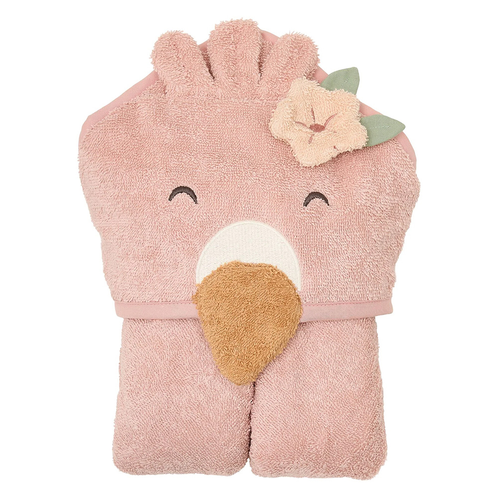 Peignoir Safari Friends Flamant Rose - 1/3 Ans Little Dutch