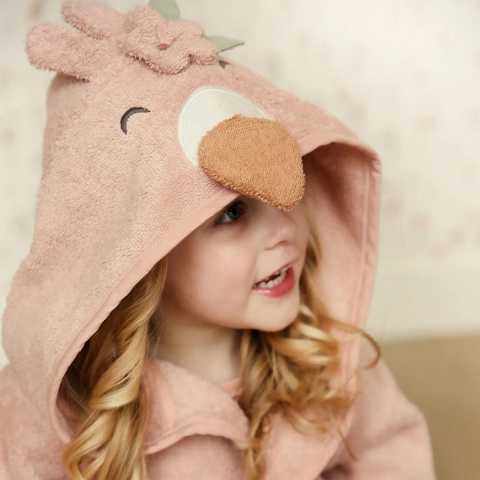 Avis Peignoir Safari Friends Flamant Rose - 1/3 Ans