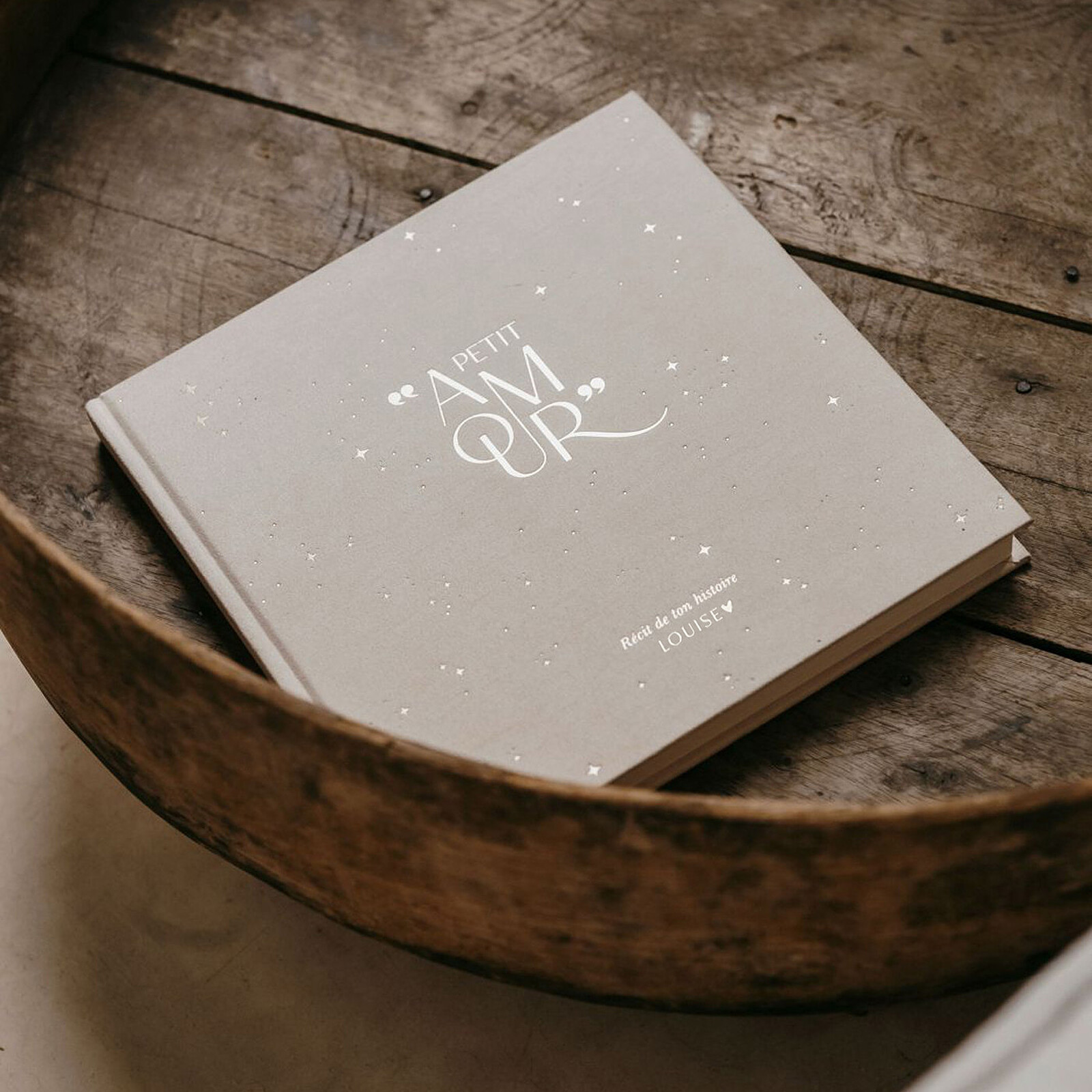 Livre de Naissance Petit Amour - Beige Zakuw
