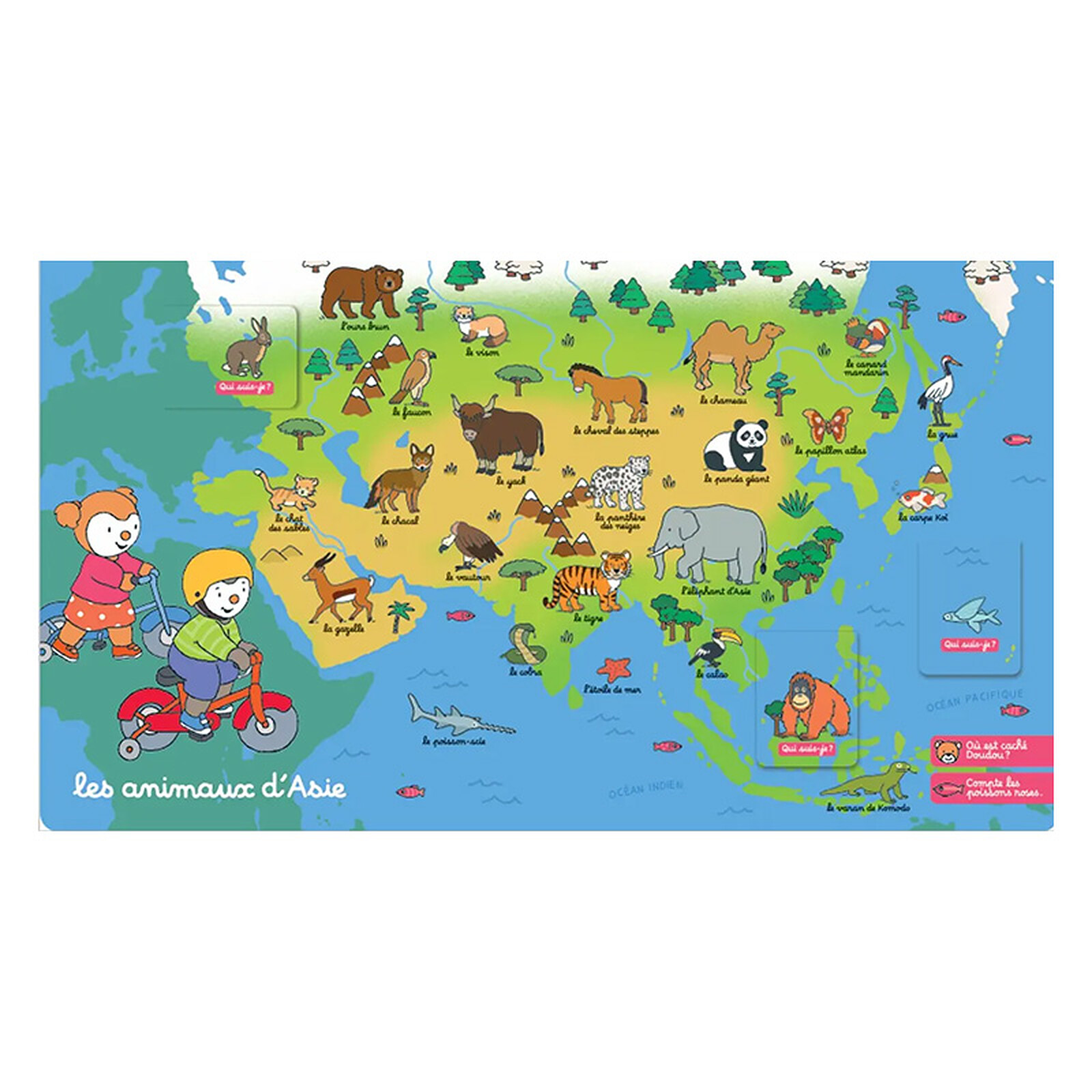 T'choupi Découvre les Animaux du Monde Nathan Editions