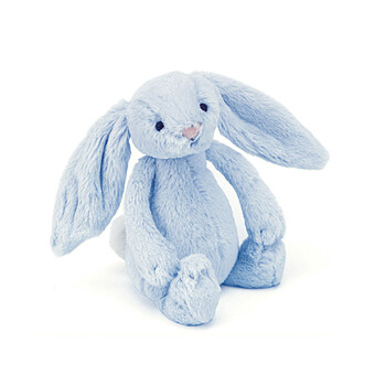 Blue Bunny Rattle - Hochet lapin 18 cm