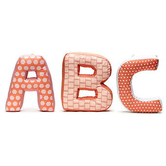 EDVIN - Coussins ABC - Rose Kid's Concept
