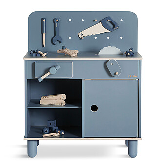 Banc de Bricolage de Jeu + Kit d'Outils 8 Pièces Flexa