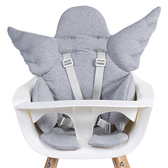 Coussin de Chaise Haute Ange Jersey - Gris Childhome