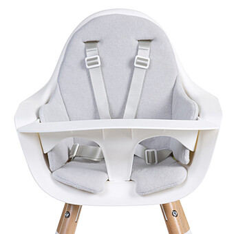Coussin de Chaise Haute Evolu Eponge - Gris Souris Childhome