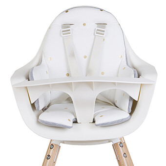 Coussin de Chaise Haute Evolu Jersey - Gold Dots Childhome