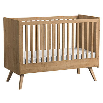 Bonne Affaire - Lit Bébé Evolutif Vintage Chêne - 70 x 140 cm Vox Meubles