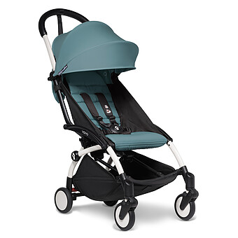 Poussette Compacte YOYO² 6+ Chassis Blanc - Aqua BABYZEN