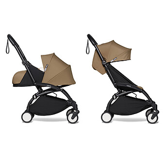Poussette YOYO² Complète 0+ et 6  Châssis Noir - Toffee BABYZEN