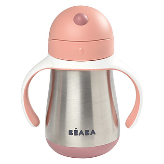 Tasse Paille Inox Old Pink - 250 ml BÉABA