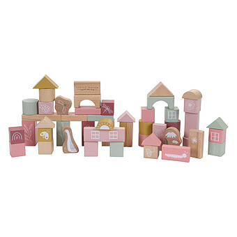 Blocs de Construction en Bois - Rose Little Dutch