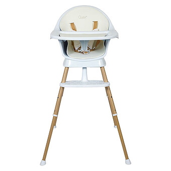 Chaise Haute Ultimo 3 Luxe - White & Natural Quax