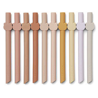 Lot de 10 Pailles Badu - Rose Multi Mix Liewood