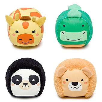 Set de 4 Balles Doudou Les Dooballs - Jungle