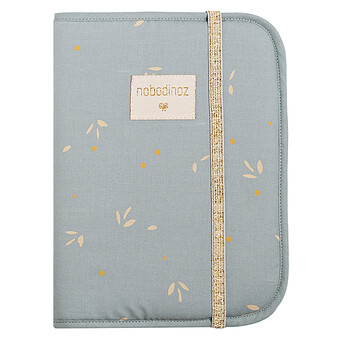 Protège-carnet de Santé Poema - Willow Soft Blue Nobodinoz