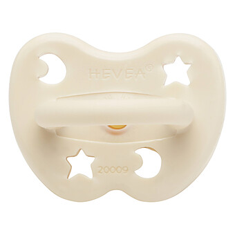 Tétine Anatomique Lunes et Etoiles Crème - 3/36 Mois HEVEA