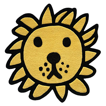 Tapis Lion - 88 x 90 cm Maison Deux