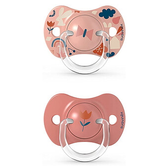Lot de 2 Sucettes Symétriques SX Pro Into the Forest Rose - 6/18 Mois Suavinex