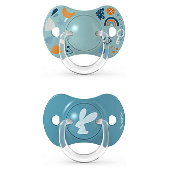 Lot de 2 Sucettes Symétriques SX Pro Into the Forest Bleu - 0/6 Mois Suavinex