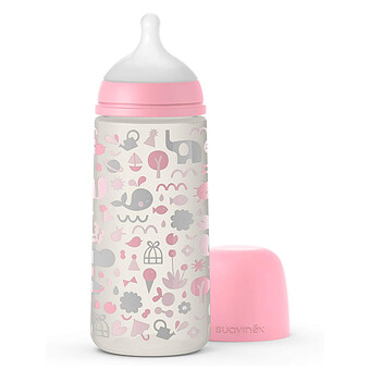 Biberon Tétine Symétrique SX Pro Memories Rose - 360 ml Suavinex