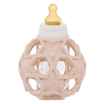 Biberon et Star Ball 2-en-1 - Peach HEVEA