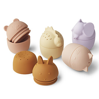 Lot de 5 Jouets de Bain Gaby - Rose Multi Mix Liewood