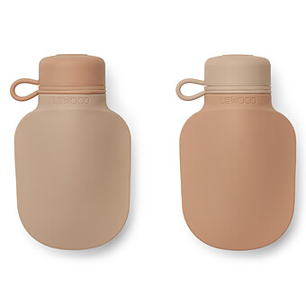 Lot de 2 Gourdes de Poche Silvia Rose Mix - 170 ml Liewood