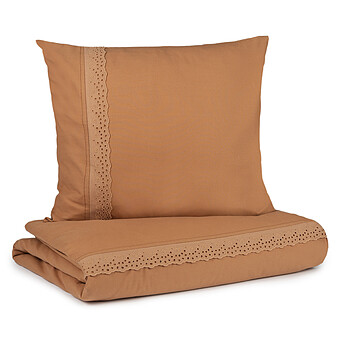 Parure de Lit Vera Sienna Brown - 100 x 150 cm Nobodinoz