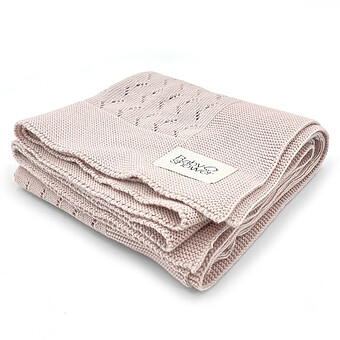 Couverture Tricot - Nude Powder Babyshower