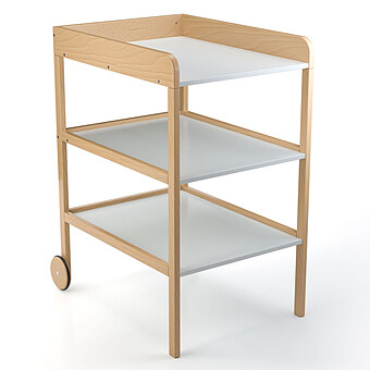 Table à Langer Clarissa XL - Naturel et Blanc Geuther