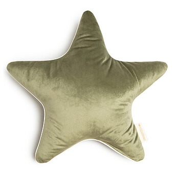 Coussin Aristote Velvet - Olive Green Nobodinoz