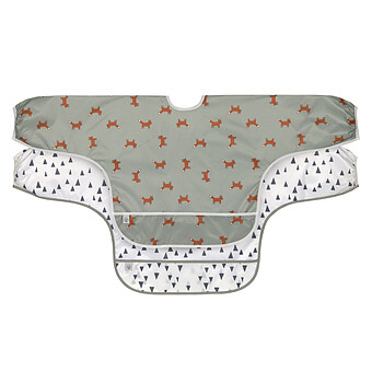 Lot de 2 Bavoirs à Manches Longues Little Forest Renard - 6/24 Mois LÄSSIG
