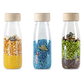 Lot de 3 Bouteilles Sensorielles Spy - Ferme Mer Jungle Petit Boum