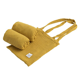 Lot de 2 Draps Housse Original Berceau Galopin Jaune Topaze - 50 x 90 cm Sauthon Original