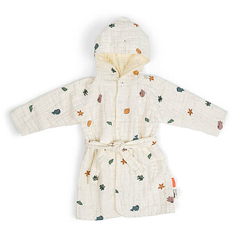 Peignoir Sea Friends Beige - 12/24 Mois Done by Deer
