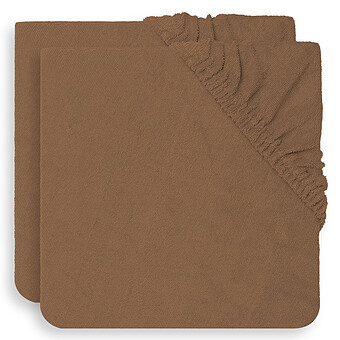 Lot de 2 Housses de Matelas à Langer - Caramel Jollein