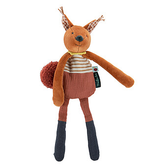 Doudou Hochet Ecureuil - Pomme des Bois Moulin Roty