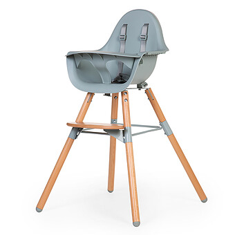Chaise Haute Evolu 2 - Menthe et Naturel Childhome
