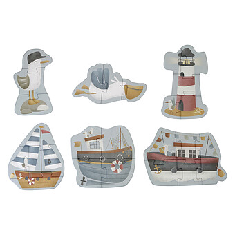 Puzzle 6-en-1 Sailors Bay Little Dutch