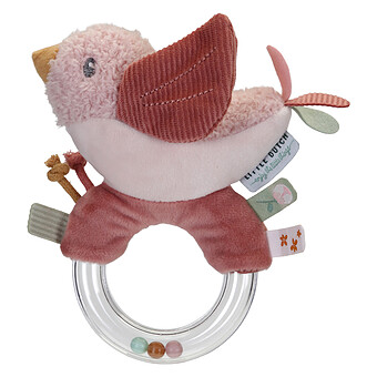 Hochet Oiseau Flowers & Butterflies - Rose Little Dutch