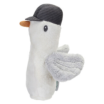 Hochet Peluche Mouette Sailors Bay - Blanc Little Dutch