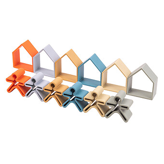Lot de 6 Personnages + 6 Maisons en Silicone - Nature dëna