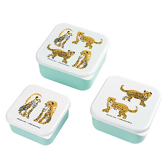 Lot de 3 Boîtes à Goûter - Les Jaguars Petit Jour