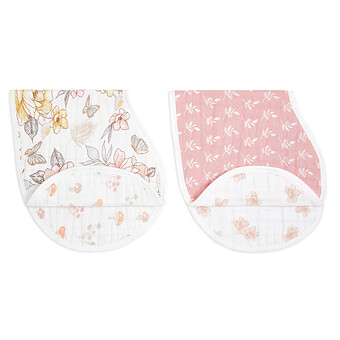 Lot de 2 Bavoirs d'Epaule Burpy Bibs - Earthly aden + anais